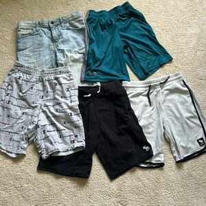 Under armour , Abercrombie, champion boys shorts size 9/10